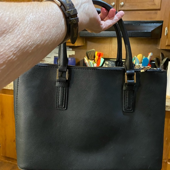 Tory Burch Black Leather Satchel - Picture 2 of 12